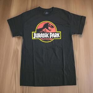 Jurassic Park Classic Logo T Shirt Black Unisex Medium Tee Official NWT